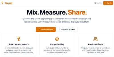 1oz.org - Cocktail Recipes